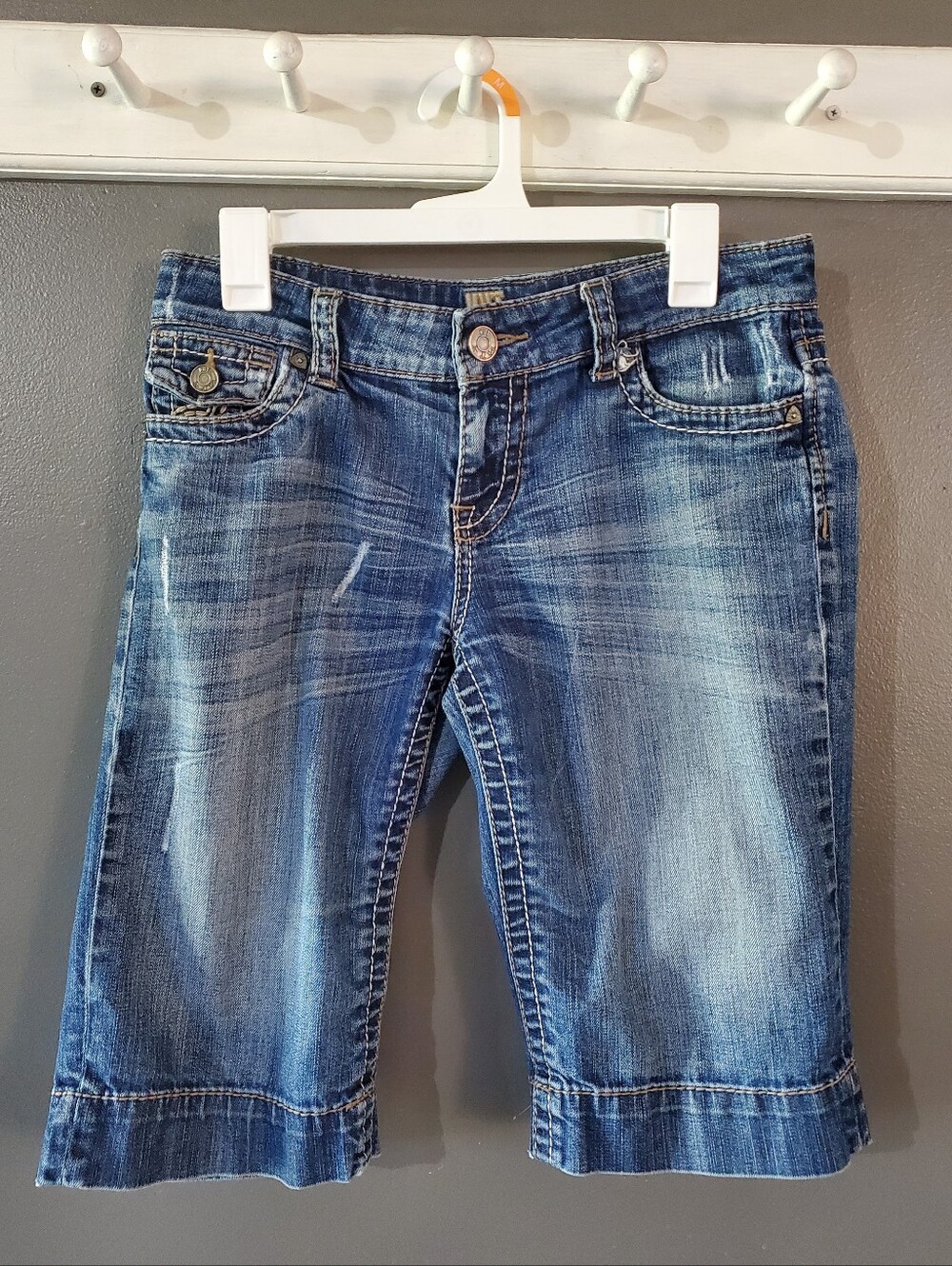 KUT FROM THE KLOTH Thick Stitch Denim Bermudas 6